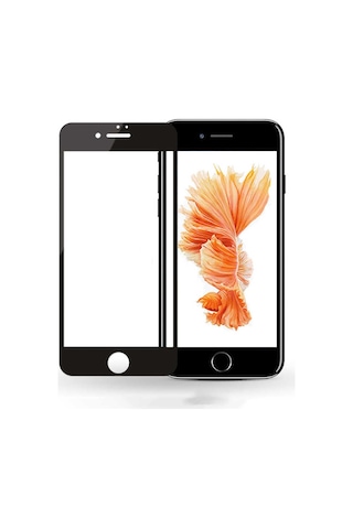 Kilifone - Apple Uyumlu iPhone 6 Plus - Ekran Koruyucu Davin 5d Cam Koruma - Siyah