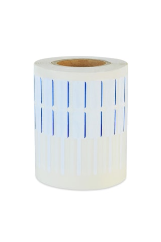 Kuyumcu Etiket Lacivert Çizgili P.p Opak Etiket 72mm X 10mm