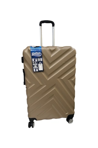 %100 Abs Kullanışlı Darbeye Dayanıklı Bavul&valiz Gold Altın