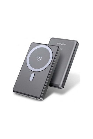 Ven-dens Vd-pb033 Premium Manyetik Powerbank Led Ekranlı 10000mah Metalik
