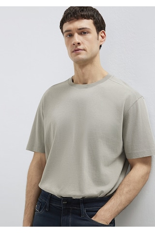 Mavi - Gri Basic Tişört 0613466-70352 Gri