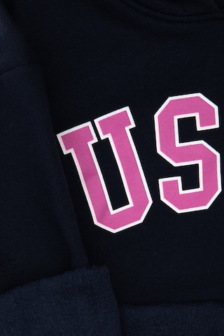 U.S. Polo Assn. Kız Çocuk Lacivert Şardonlu Kapüşonlu Sweatshirt 50317890-VR033
