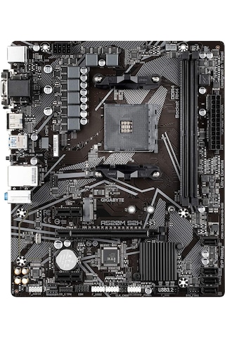 Gigabyte A520M-S2H AMD A520 5100 MHz (OC) DDR4 Soket AM4 mATX Anakart