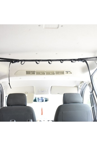 Novahub Balık Olta Taşıma Askısı - Kolay Kurulum, 2 Adet Siyah Nylon