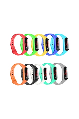 Xindoker Mavi Led Çocuk Spor Akıllı Bileklik - Dayanıklı Silikon Kordon, Kol Saati, Hediye Fırsatı, Toptan Satış Diğer