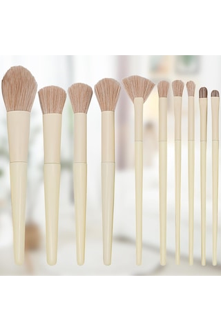 Fondöten, Pudra, Kapatıcı Ve Göz Farları İçin Sentetik Makyaj Fırçası Seti İle Makyaj Becerilerinizi Geliştirin