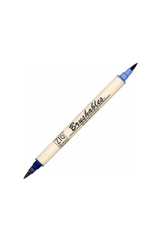 Zig Brushables 2 Renk Tonu Fırça Uçlu Marker Kalem 035 Navy