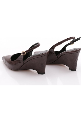 Dgn Pm548-k01-1 Kadin Toopuklu Ayakkabi Kahve Kroko