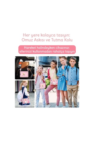 Apple Ipad 8. Ve 9. Nesil 10.2 Inç 2020 / 2021 Uyumlu Kedi Kılıf Standlı Eğlenceli Koruma Pudra