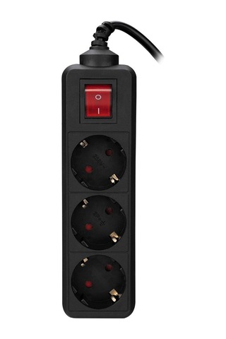 Spg3-x-3 1.5m 3lü Akım Kor.kutu Siyah Priz 1