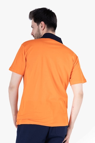 Yıldırımlar Polo Yaka T-shirt %100 Pamuk Cepli Turuncu