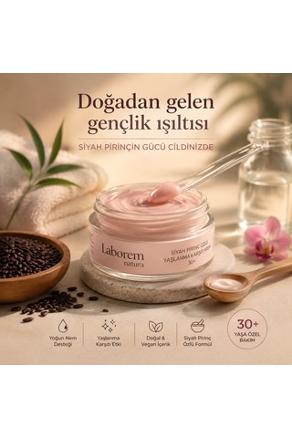Laborem Natura Siyah Pirinç Özlü Anti-Aging Bakım Kremi 50 ML