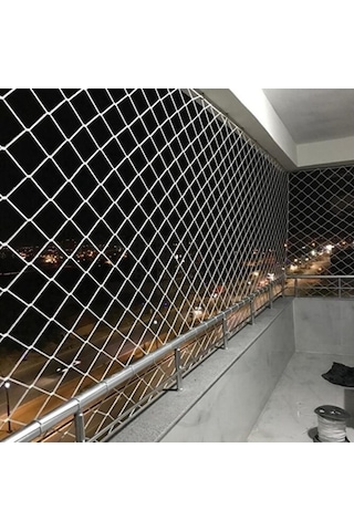 2,50 X 12 Metre Çocuk Güvenlik Filesi Kalınlık 3 Mm Balkon Güvenl