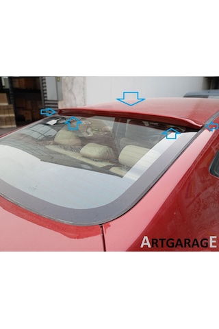 Hyundai Elantra Boyasız Camüstü Spoileri-fiberglass