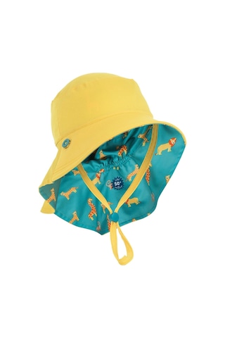 Decathlon Bebek Uv Korumalı Şapka Pembe / Çiçek Baskılı Çocuk Şapka Kız Turkuaz