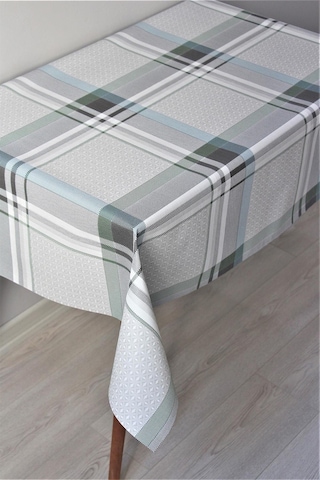 Elyaflı Astarlı Pvc Silinebilir Muşamba Masa Örtüsü - 1120-1a-gri