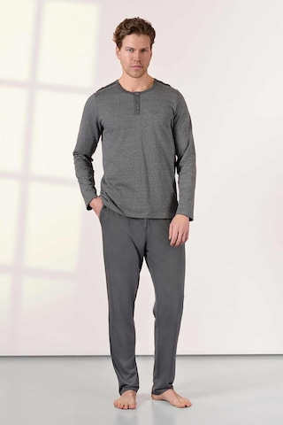 Doreanse Erkek Uzun Kol Gri Pijama Takım C0t3n5o4 001