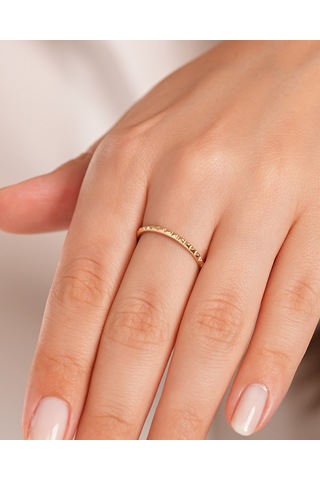 Debora Jewelry 14 Ayar Altın Oymalı Yüzük