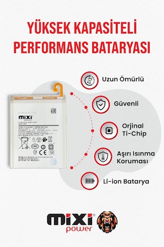 Samsung Galaxy A10 A750 M10 Uyumlu Tam Kapasite Batarya 1 Yıl Garantili