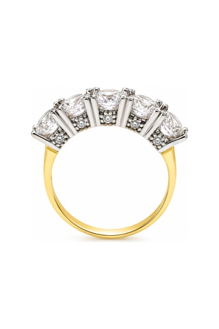 Yazıcılar 14 Ayar Altın Işıltılı Zirkon Taşlı Royal Ice Yüzük 3,54 Gr 369