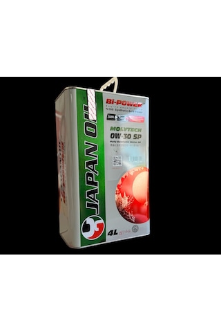 Bi-Power Japan Oıl 0W-30 Sp Molytech Green Tam Sentetik Motor Yağı 4 L