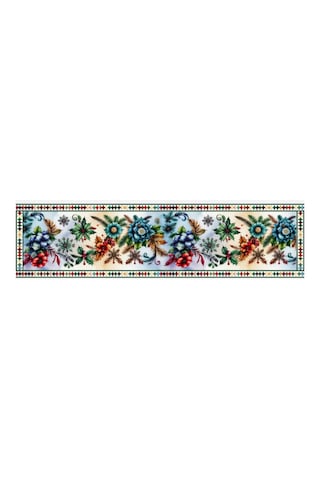 Yılbaşı Temalı Dijital Baskılı Runner Örtüsü Christmas 40x140 Cm Yılbası4