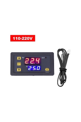 Pazly 3230 Dijital Ekranlı Termostat Modülü Sıcaklık Kontrol Cihazı Mikro Isıtma Soğutma Paneli