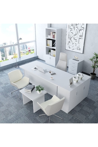 Bubble 5'li Ofis Takımı  Model 5 Beyaz