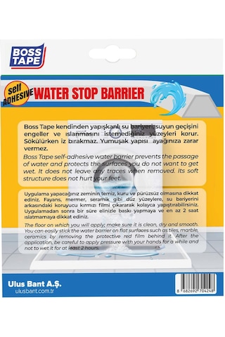 Duş, Kapı Eşiği, Mutfak Tezgahı Etrafı Su Kesici Bariyer - 2 Metr