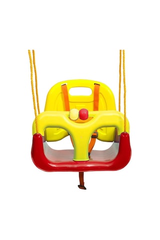 Çocuk & Bebek Salıncağı Salıncak Emniyet Kemerli Sarı Kırmızı