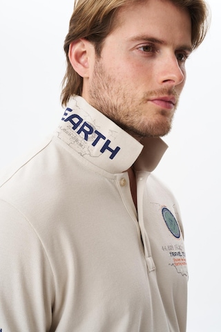 Arma Erkek Battal Büyük Beden Baskılı % 100 Pamuk Pike Polo Yaka Tişört Y29374870502 Bej