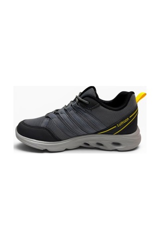 Luttoon 4138-26 Anorak Fashıon Kadın Sneaker Füme Siyah Sarı 36-39
