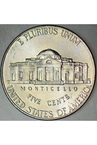 Amerika 5 Cent 2025 D. Jefferson Nıckel. Çilaltı.