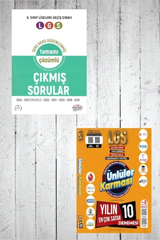 Ders Ders Düzenlenmiş Tamamı Çözümlü Çıkmış Sorular - 2025 Lgs Genel Deneme 10 Yayın 10 Deneme