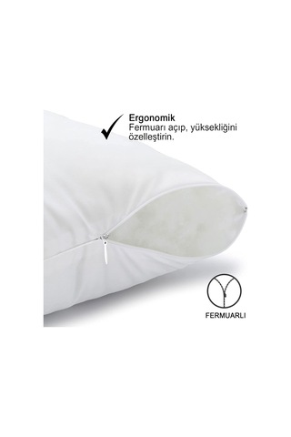 Vionel Home 900 Gr Antialerjik Boncuk Silikon Dolgulu Yastık - 2 Adet Çok Renkli