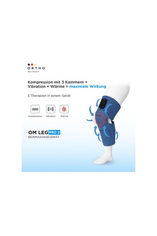 Leg Pro 2 By Orthomechanics - Hava Sıkıştırmalı, Isılı Ve Titreşimli Kablosuz Bacak Masajı Taşınabilir Ve Takılması Kolay Rahat Bacaklar, Rahatlama Ve Daha Fazla Rahatlık İçin