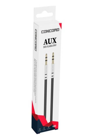 Concord C-816 M To M Flat Noodle 1M 3 5Mm Aux Kablo