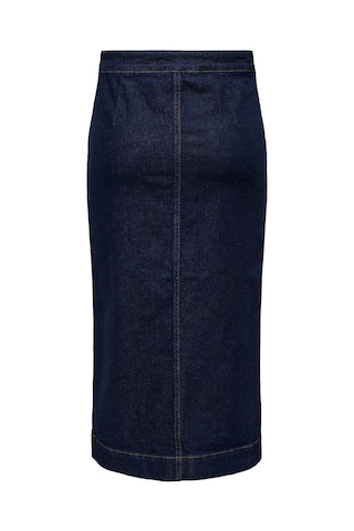 Only Onlmadison Hw Pencil Midi Kadın Denim Etek 15338921 Mavi