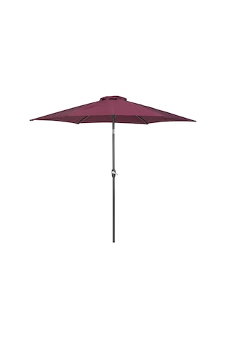 Varese 270 Cm Metal Ayaklı Bahçe Şemsiyesi, 360 Döner, Ayarlanabilir Kırmızı