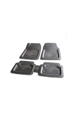 3D Üniversal Tüm Araçlar İçin Uyumlu Havuzlu Paspas 5 Parça Siyah