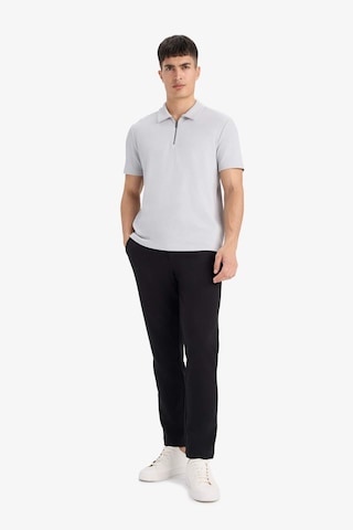 Defacto Regular Fit Polo Yaka Yarım Fermuarlı Pilise Kısa Kollu Tişört B7355ax25augr184 Gri