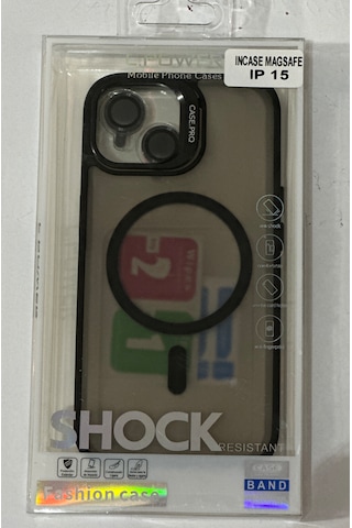 İphone 15 Kılıfı, Kaliteli Kamera Lens Koruyucu Dahil, Magsafe Uyumlu Darbe Dayanaklı, 3 Renk Siyah