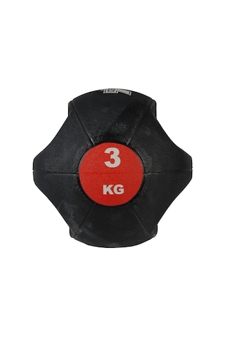 Valeo 3 Kg Kırmızı Çift Tutacaklı Sağlık Topu