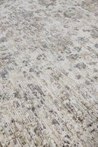 Vivanni Home Everlynn Polyester Vintage Halı Pamuk Atkı Tabanlı Modern Dokuma Ev Halısı Antik Beyaz