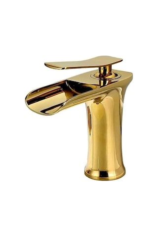 Boheme Fleko Şelale Lavabo Bataryası Altın Gold