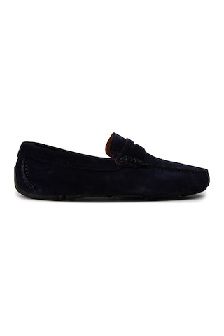 Deery Erkek Hakiki Süet Lacivert Penny Loafer - E0920mlcvc01