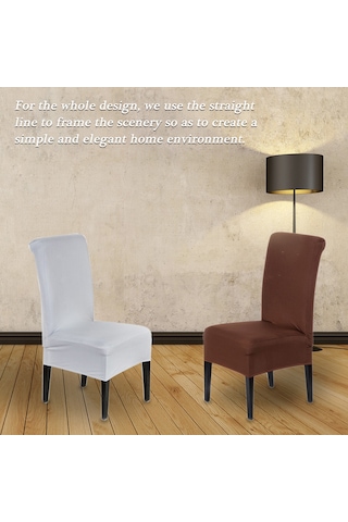 Vkemall 21 Renk Seçenekli Otel Ofis Restoran Yüksek Bel Dikişli Koltuk Kılıfı: Esnek Tek Parça Kumaş, Kaymazsız, Basit Stil, Tam Kaplama Çok Renkli