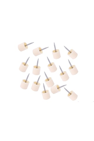Raf Pimi Çivili Krem 100'lü 1 Paket Gönderilir Standart Boy 10x10mm