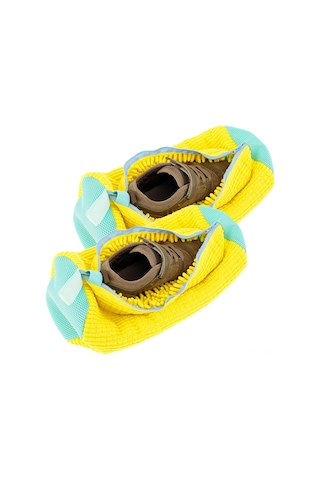 Yunboo Ayakkabı Yıkama Çantası - Polyester Nilon - Sarı - 39x19 Cm - Çamaşır Makinesi Uyumlu Sarı