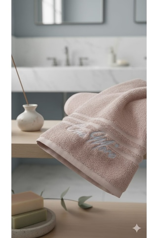 One More Internatıonal Banyo Havlusu Açık Pembe